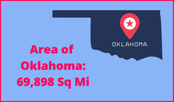 Area of Oklahoma compared to North Carolina
