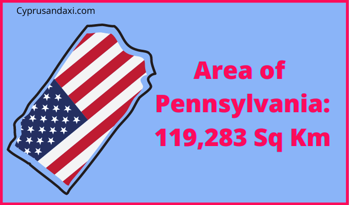 Area of Pennsylvania compared to Sweden