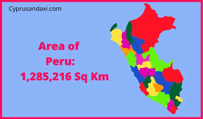 Area of Peru compared to Alaska