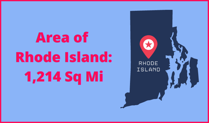 Area of Rhode Island compared to New York