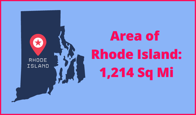 Area of Rhode Island compared to Texas