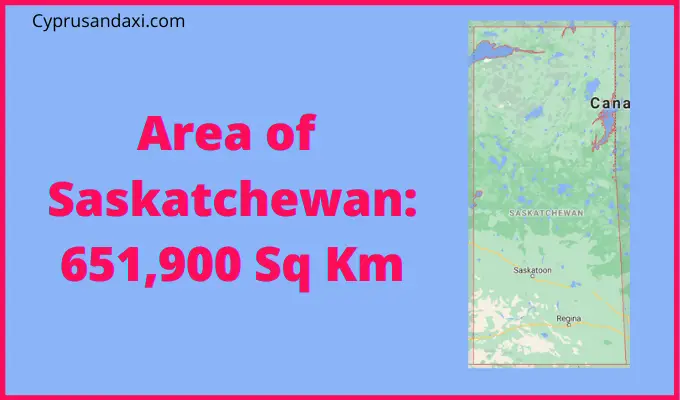 Area of Saskatchewan compared to Sweden