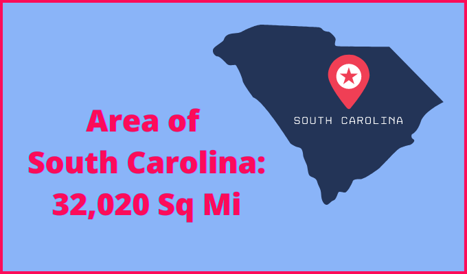 Area of South Carolina compared to Michigan