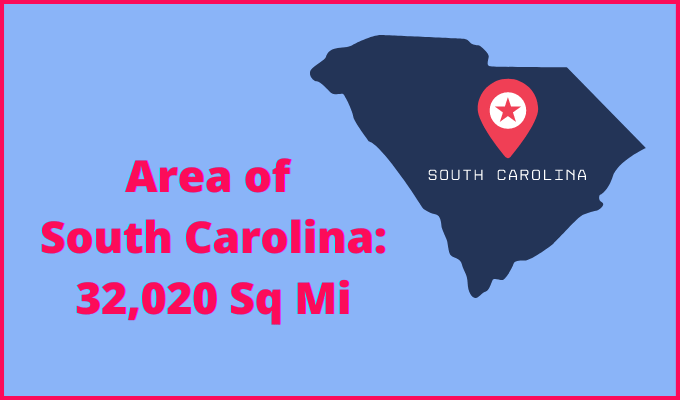 Area of South Carolina compared to Minnesota