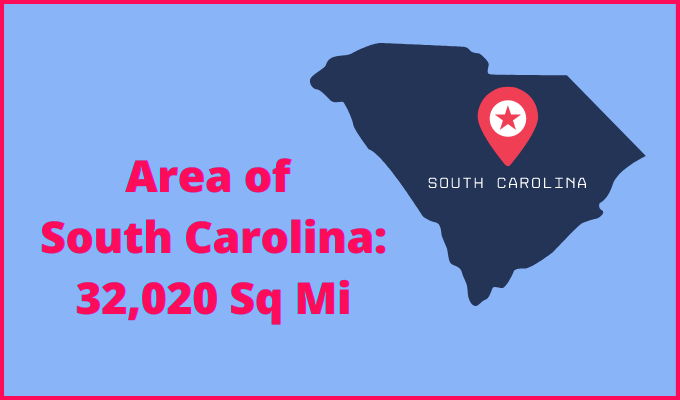 Area of South Carolina compared to Montana