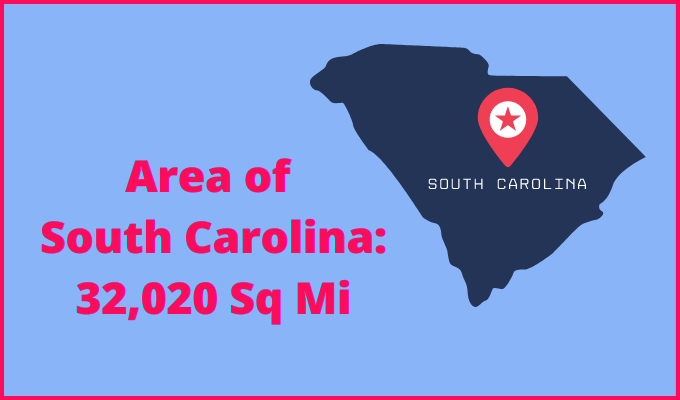 Area of South Carolina compared to Nebraska