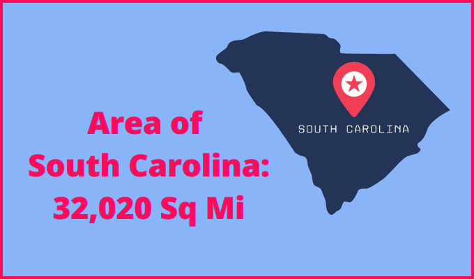 Area of South Carolina compared to Nevada
