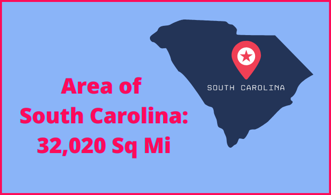 Area of South Carolina compared to New Jersey