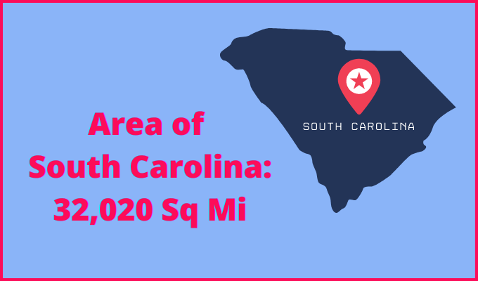 Area of South Carolina compared to Oklahoma