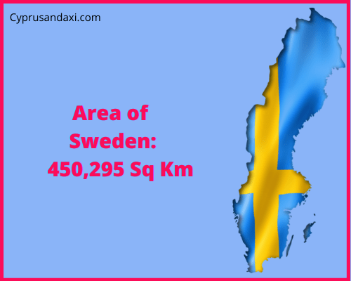 Area of Sweden compared to Belgium