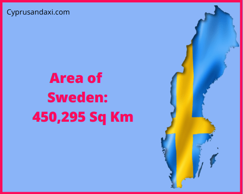 Area of Sweden compared to California