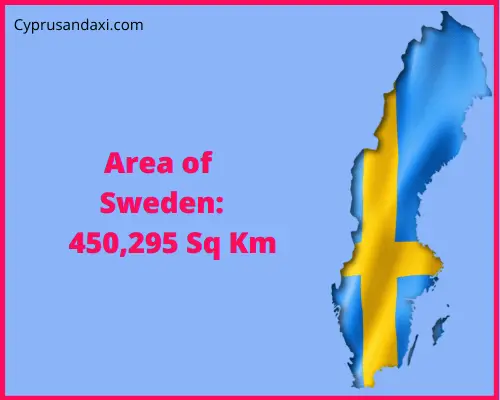 Area of Sweden compared to Finland