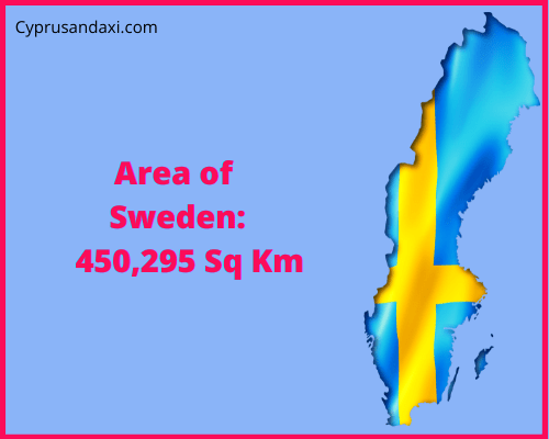 Area of Sweden compared to Germany