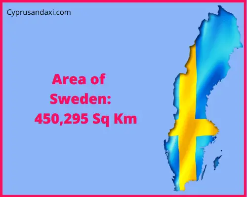 Area of Sweden compared to India