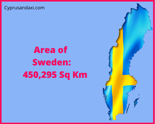 Area of Sweden compared to Kosovo