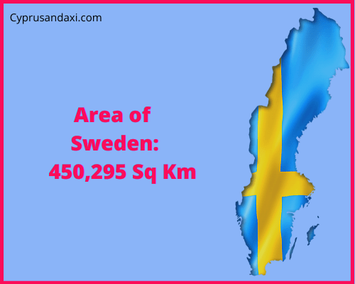 Area of Sweden compared to Turkey