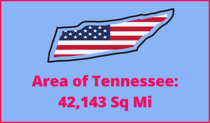 Area of Tennessee compared to South Carolina