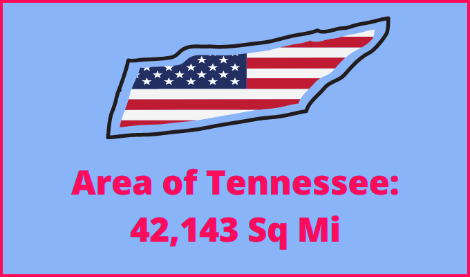 Area of Tennessee compared to Vermont