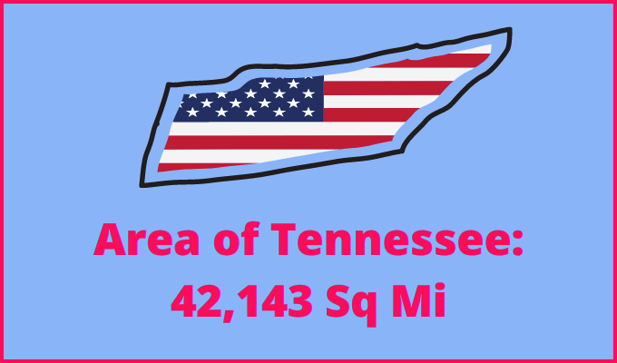 Area of Tennessee compared to Virginia