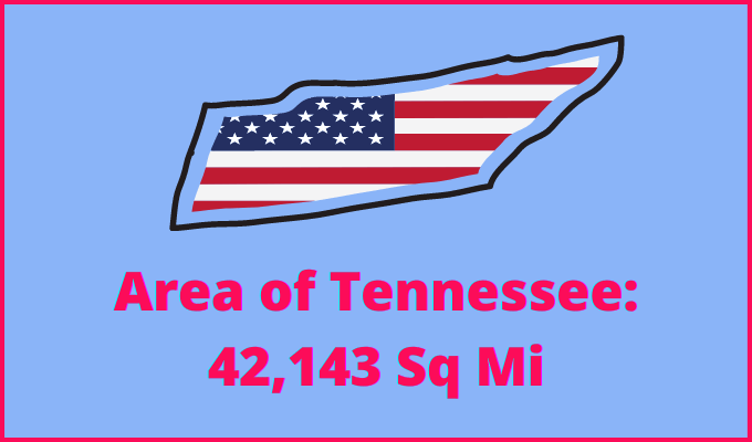 Area of Tennessee compared to West Virginia