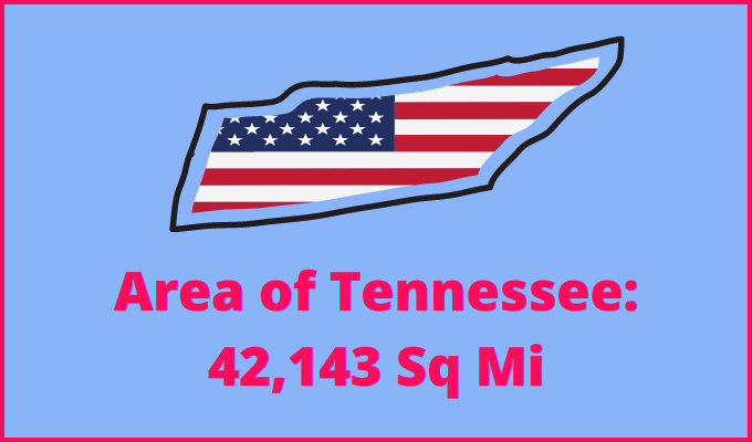 Area of Tennessee compared to Wisconsin