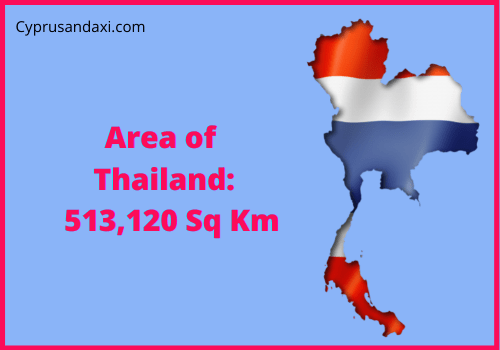 Area of Thailand compared to Alabama