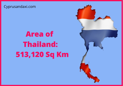 Area of Thailand compared to Alaska