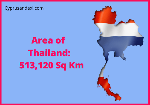 Area of Thailand compared to Ukraine