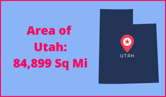 Area of Utah compared to Massachusetts