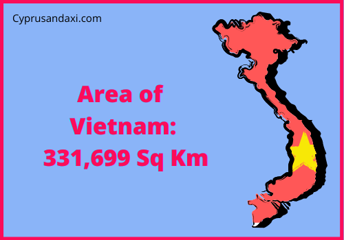 Area of Vietnam compared to Alabama