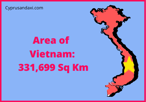 Area of Vietnam compared to Alaska