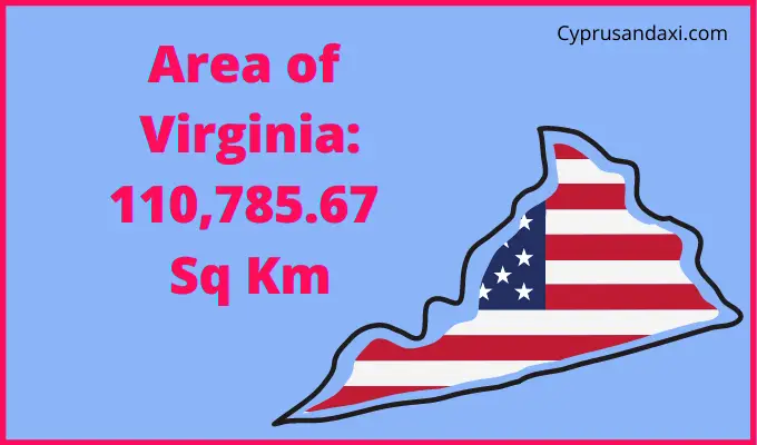 Area of Virginia compared to Sweden