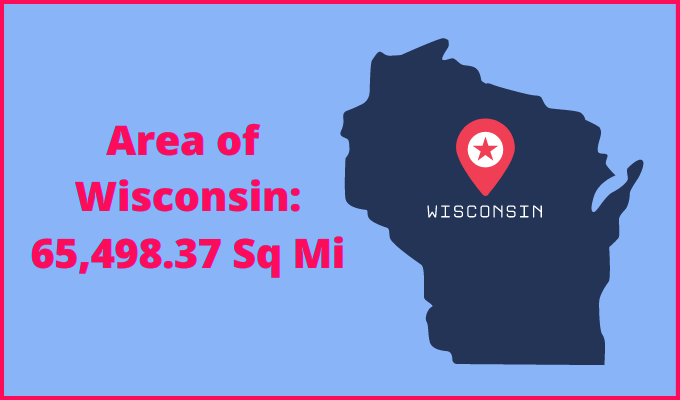 Area of Wisconsin compared to Mississippi