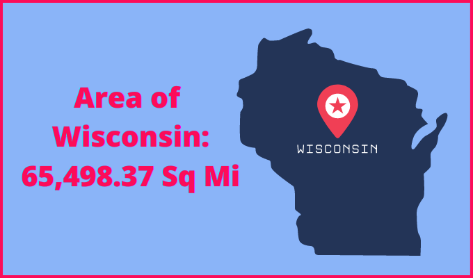 Area of Wisconsin compared to Nebraska