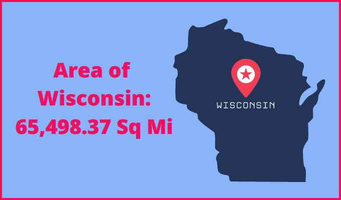 Area of Wisconsin compared to North Carolina