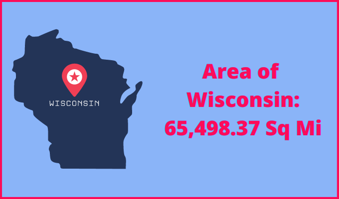 Area of Wisconsin compared to Rhode Island