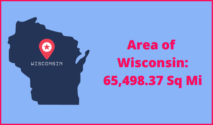Area of Wisconsin compared to Utah