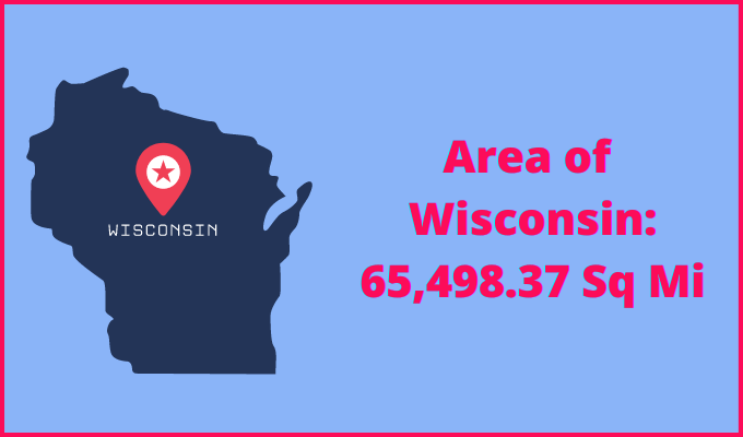 Area of Wisconsin compared to Virginia