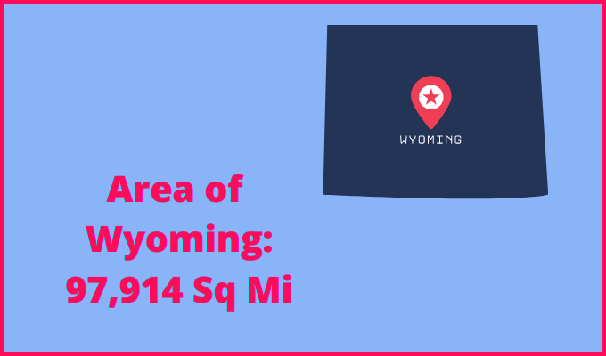 Area of Wyoming compared to Nevada