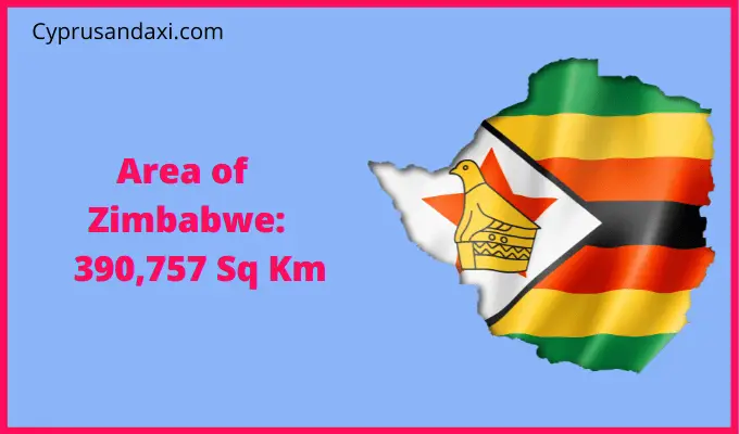Area of Zimbabwe compared to Alabama