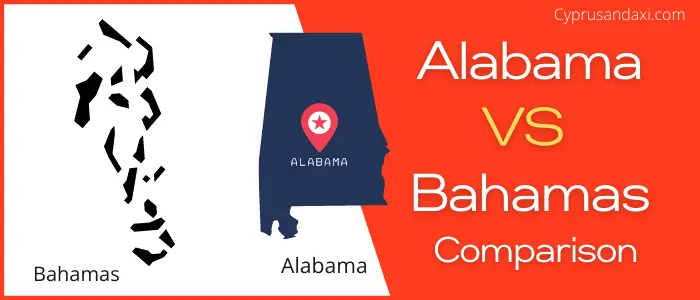 Is Alabama bigger than Bahamas