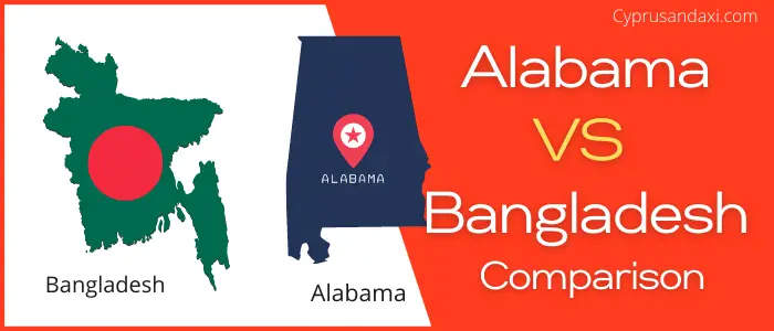 Is Alabama bigger than Bangladesh