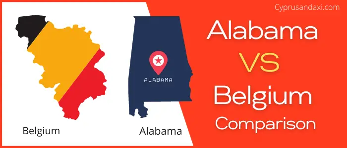 Is Alabama bigger than Belgium