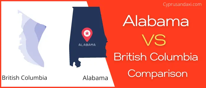 Is Alabama bigger than British Columbia
