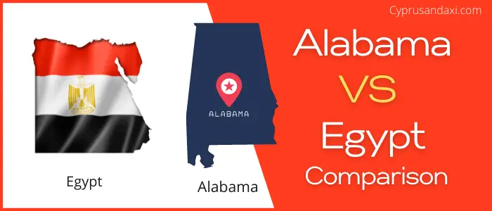 Is Alabama bigger than Egypt