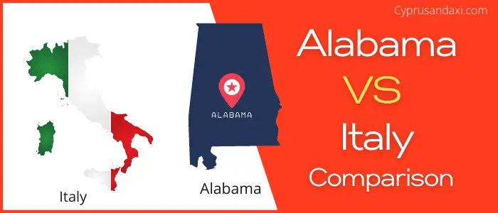 Is Alabama bigger than Italy