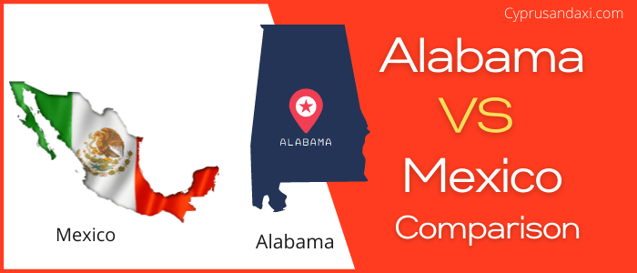 Is Alabama bigger than Mexico
