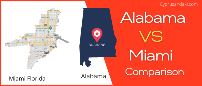 Is Alabama bigger than Miami Florida