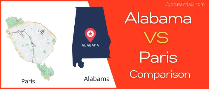 Is Alabama bigger than Paris