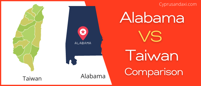 Is Alabama bigger than Taiwan